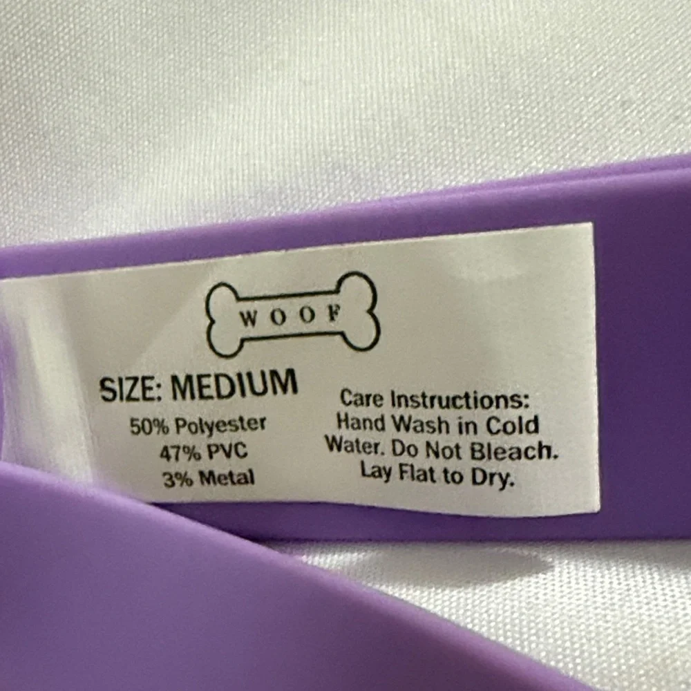 Purple Dog Collar with Pink Buckle
